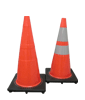Orange 28" 10.0 Lb. Cone with Black Base