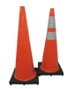 Orange 36" 10.0 Lb. Cone with Black Base